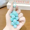 Llavero colgante creativo de racimo de uvas de gelatina acrílica, lindo accesorio para bolsa de pareja, regalo de llavero al por mayor