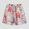 Pantalones cortos de playa estilo caricatura americana 2026 para hombre, pantalones cortos deportivos finos de verano, pantalones cortos holgados de secado rápido de moda para hombre