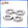 Tuerca fina hexagonal de acero inoxidable 304 tapa de tornillo M3 tuerca de seguridad M4 tuerca fina hexagonal exterior de metal