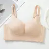 Sujetador inalámbrico ajustable tipo push-up, realza y da soporte a los pechos laterales, copa lisa de grosor medio, lencería cómoda para mujeres con busto pequeño