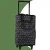 Carrito de supermercado pequeño carrito de arrastre carrito de compras remolque pequeño plegable carrito de mano portátil para uso de ancianos carrito con barra de tracción