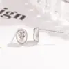 Pendientes Brillantes de Diamante Pequeños en Forma de Frijol para Mujer, Delicados y Exquisitos, Adecuados para el Uso Diario, Nuevo Estilo Popular 2025, Pendientes de Alta Gama