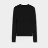 Camiseta base de manga larga con cuello medio alto Shi Jian ACME para mujer 2026 Otoño/Invierno suave y pegajosa alta elasticidad corte ajustado color liso Camiseta 42395