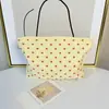 Nova Bolsa Interna Plissada Floral da Moda, Bolsa de Armazenamento de Skincare de Viagem Doce e Portátil, Bolsa Clutch de Batom para Meninas