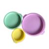 Suministro molde de silicona para hornear pasteles de 4 pulgadas, 6 pulgadas, 8 pulgadas, molde para hornear pasteles con pegamento, molde para hornear pasteles de arcoíris en capas, redondo, multicapa