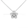 Collar Mariposa Graff Serie Clásica para Mujer Chapado en Oro de 18K Plata de Ley Lazo Fantasma Lujo Ligero Pulsera Graff