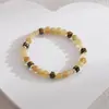 Pulseira Elegante com Pedras Coloridas e Contas 'Jardim Secreto' para Mulheres - Joia de Design de Nicho de Alto Padrão! Para Usar em Camadas