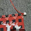 Fabricantes transfronterizos Decoraciones navideñas Cortina de puerta Pareado Pancarta navideña Bandera exterior