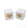 Caja de Dulces para Boda Estilo Europeo Caja de Cartón con Ventana de PVC en Forma de Corazón Caja de Empaque para Dulces de Amor Etiquetado Transfronterizo Caja de Papel para San Valentín Caja de Regalo