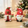 Estatueta de Gnomo Brilhante de Resina de Natal Luminária de Mesa Noturna Decoração de Atmosfera Festiva Artesanato Presente Infantil