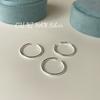 Anillo Simple de Viento Frío de Plata Esterlina S925 Onihan Anillo Básico Apilable para Dedo Índice de Moda que Combina con Todo para Mujer