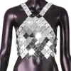 AYJ Estación Europea 2026 deseo Amazon Chaleco Acrílico Patchwork Hecho a Mano Sexy para Discoteca Y20449