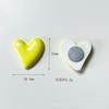 Pegatinas magnéticas fijas para refrigerador con mensaje de amor, galvanizadas en acrílico, edición en blanco y negro