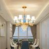 Novo Lustre Estilo Europeu 2024 Lâmpadas para Sala de Estar Atmosfera Casual Moderna de Luxo Casa Quarto Restaurante Lustre de Cristal