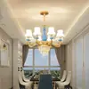 Candelabro de Estilo Europeo Nuevo 2024 Lámparas para Sala de Estar Ambiente de Lujo Moderno Casual Hogar Dormitorio Restaurante Candelabro de Cristal