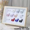 Paleta de Colores para Uñas Estilo Japonés 15 Colores en Blanco Marco de Fotos de Madera Moderno Herramienta para Hacer Muestras de Exhibición de Color de Esmalte en Gel para Mesa