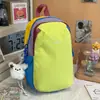 Mochila Casual Cross-Border Estilo Novo Color-Blocking Cor Dopamina para Viagens ao Ar Livre, Esportes, Montanhismo e Caminhada, Mochila de Grande Capacidade