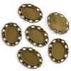30*20mm Diâmetro Interno Pedra do Tempo Base Oval DIY Liga Acessórios de Joia Pingente de Colar C85