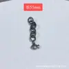 Pulsera de Plata Sanqi de Plata Vieja de Shanxi Colgante Estilo Étnico Borla Mariposa Tubo Curvo Encanto Accesorios para Pulsera DIY