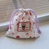 Bolsa de Algodão Fofa e Delicada com Cordão Bolsa de Espuma para Guardar Itens para Passeios e Diversos