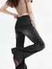 Jeans Acampanados Sueltos Negros y Grises para Mujer, Nuevo Estilo de Verano, Levanta Glúteos Estilo Americano, Adelgazantes, Retro de Cintura Alta, Pantalones de Campana de Largo Completo