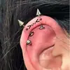 Uña de Hueso de Oreja Pequeño Diablo Bola Hilo Uña de Oreja Uña de Hueso de Oreja Uña de Diablo Titanio Acero No Descolorante