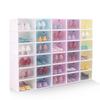 Caja de Zapatos Engrosada Caja de Zapatos Transparente Caja de Zapatos de Plástico con Cajón Abatible Caja de Almacenamiento de Artículos para el Hogar Fábrica de Yiwu Hecho en la Parte Superior