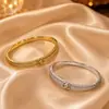 Pulsera de Circonita Simple de Moda Europea Venta Caliente Diseño de Alta Gama Lujo Ligero Temperamento Pulsera Clásica Versátil