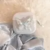 Funda Azul Hielo Transparente con Mariposa para Auriculares Bluetooth Apple AirPods 4ª Generación, Adecuada para Pro2, Estilo Fresco para 3ª y 5ª Generación, con Suave Anillo para Colgar