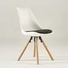 Silla Tulipan Industrial Imus Silla de Oficina Creativa Silla de Computadora Simple Tapizada Puleather Silla de Café Nórdica