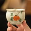 Taza de Té de Yema de Huevo con Vientre de Tambor Ruyi Pintada a Mano de Fábrica Taza de Té de Maestro de Alta Gama Taza de Té Taza Individual