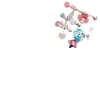 Bonita pulsera de princesa de dibujos animados para niñas, con colgante de Anna y Aisha, cadena de nicho, joyería para niñas.