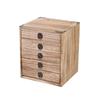 Caja de té Pu'er de madera maciza, bandeja de té retro, estante para té, caja de regalo con forma de pastel de hojas, caja de almacenamiento multicapa tipo cajón, estante de almacenamiento
