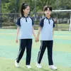 Ropa para Niños, Uniformes Escolares, Trajes para Estudiantes de Primaria Primavera y Otoño, Uniformes Grupales, Juegos Deportivos, Uniformes de Jardín de Infancia y Preparatoria, Uniformes de Clase de Manga Corta para Verano