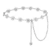Nueva Cadena de Cintura Geométrica Tallada Retro para Mujer, Transfronteriza de Metal Elegante Versátil Estilo Occidental Clásico, Envío Directo desde el Fabricante