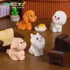 Paisaje en miniatura, figuras de animales de cachorros creativas y lindas, decoraciones de caja sorpresa, accesorios para escritorios de oficina, piezas decorativas pequeñas