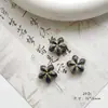 Cuentas de Cristal Checo Pintadas en Oro Doméstico Retro Caracol Pájaro Flor de Durazno Material Hecho a Mano Pulsera Cadena de Teléfono Móvil Accesorios de Joyería