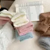 Calcetines de encaje con diseño de hongos para mujer, otoño e invierno, de caña media, color liso, espigas de trigo, combinan con todo, otoño e invierno, engrosados, cálidos, con rizo, calcetines para mujer, primavera y otoño