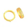 Esperando con ansias el Anillo de Alambre con Forma de Flor Ruyi del mismo estilo que la Tienda de Oro, Color Oro Arena con Incrustaciones de Diamantes Rojo Rosa, Anillo Retro Personalizado de Nuevo Estilo Chino para Mujer