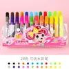 Pluma de color para pintar grafitis lavable, juego de acuarelas para niños, acuarela a base de agua para pintar en preescolar, pincel de acuarela pintado a mano