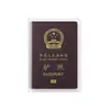 Porta-Passaporte de Viagem Bolsa para Documentos Feita Sob Medida Espessada Impermeável Múltiplos Slots para Cartão Protetor de Documentos Capa de Passaporte de PVC Transparente