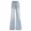 Jeans de Pierna Ancha Acampanados de Corte Holgado Estilo Retro Americano para Mujer, Nuevo Modelo Verano 2025, Pantalones de Pierna Ancha que Adelgazan y Tienen Caída hasta el Suelo