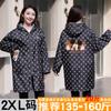 Delantal Largo de Invierno a Prueba de Viento de Manga Larga Grueso Largo de Terciopelo Cálido para Adulto Ropa Exterior Peto Antimanchas Abrigo Grande Ropa de Trabajo para Mujer Estampado