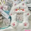 Libro Rojo Mismo Estilo Perrito Batido Peluche Porta Tarjetas para Tarjeta de Comida y Tarjeta de Autobús 3 Pulgadas Pequeño Almacenamiento de Tarjetas Estuche Protector Bolso Colgante