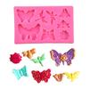 Fronteiriço Borboleta Flores Insetos Abelha Mel Ninho Folhas Várias Formas Decorativo Argila de Modelar para Confeitaria Cola Molde de Silicone