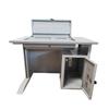 Mesa de computador multifuncional com tela flip manual flip display oculto mesa de treinamento para sala de informática