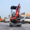 Nuevo modelo de comercio exterior excavadora agrícola 1800kg excavadora de orugas, excavadora pequeña con múltiples accesorios para trabajos de construcción