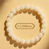 Pulsera Bodhi para Mujer Productos Genuinos Pulsera Bodhi de Jade Blanco Envoltura de Raíz de Bodhi Natural Dedo Suave para Mujer Plato de Cuentas de Buda Jugando para Hombre