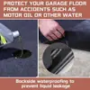 Tapete para Piso de Garagem Tapete Absorvente de Óleo Tapete de Feltro Reutilizável Lavável Impermeável com Base Tapete de Proteção para Piso de Garagem Entrada