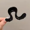 Novo Grampo de Tubarão Elegante com Laço de Pérola e Grande Coração para a Parte de Trás da Cabeça para Prender o Cabelo e Dar um Look Sofisticado